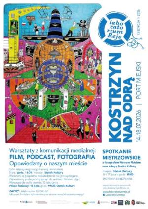 Laboratorium Rejs - bezpłatne warsztaty fotografii, filmu dokumentalnego oraz podcastu na statku rzecznym